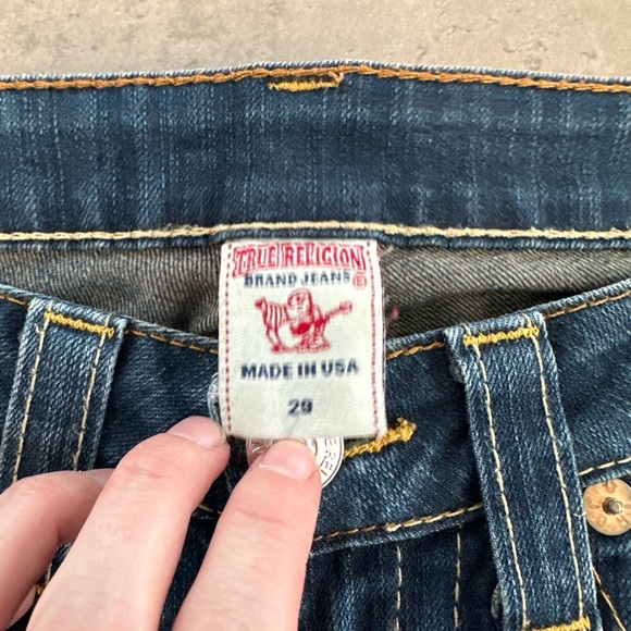 True Religion Dark Blue Skinny Jeans Y2K style - Picture 2 of 9